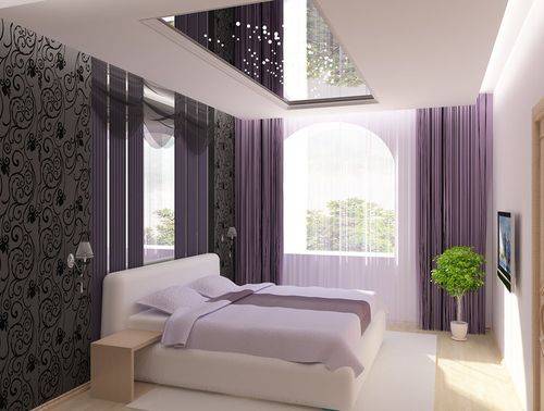 Современный дизайн потолков в спальне: оригинальные идеи - фото