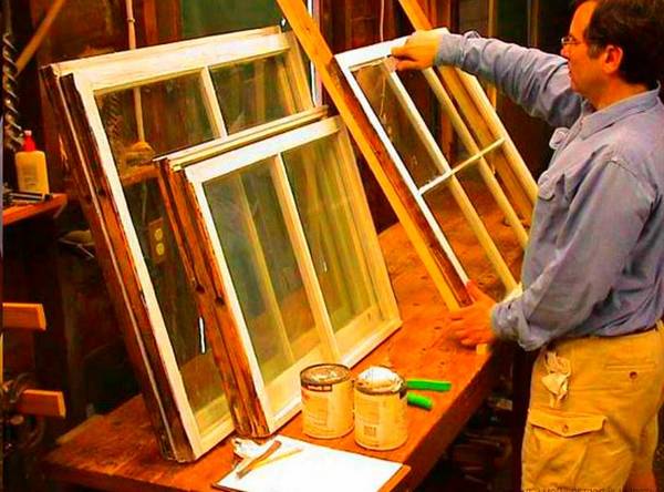 Ремонт деревянного окна своими руками пошагово :Видео с фото