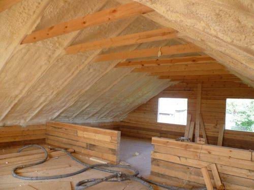 Как утеплить деревянный потолок изнутри в доме - фото