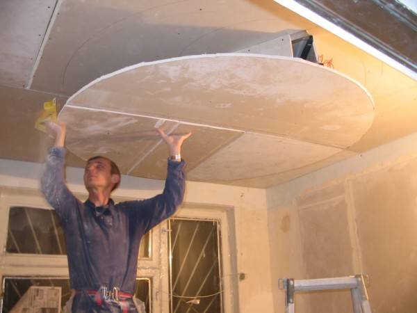 Как производится монтаж гипсокартона на потолок  инструкция - фото