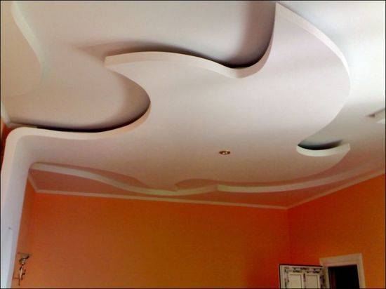 Подробная технология монтажа гипсокартонного потолка с фото