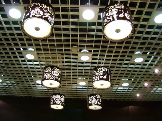Как осуществить монтаж светильников в подвесной потолок - фото