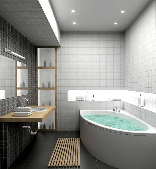 Потолок в ванной из гипсокартона: делать ли, и если делать, то как с фото
