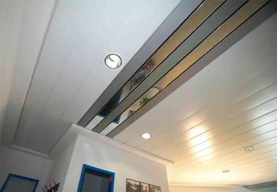Реечный подвесной потолок Албес - фото