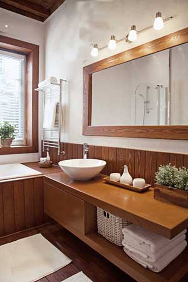 Ванная комната в частном каркасном доме Экономно и красиво с фото