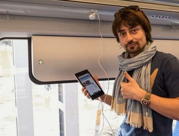 Зарядка мобильных устройств в пути Есть ли в поезде розетки? - фото